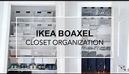 CLOSET MAKEOVER: Installing Ikea Boaxel System – luggage, running gear, linens & seasonal clothing