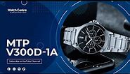 Casio MTP V300D 1A Silver Chain & Black Multi-Hand Dial Men's Quartz Watch Review