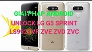 Unlock SiM Network LG G5 Sprint LS992 Android 7.0 LG V20 Sprint LS997 Android 8.0.0 success