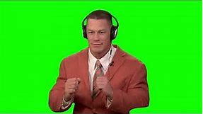 John Cena Listening to Music - Green Screen