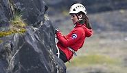 William and Kate abseil off cliff in Brecon Beacons