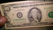 $100 federal reserve note 1990