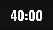 40 Minute Timer