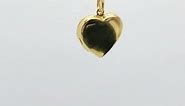 Heart Locket Necklace in Rose Gold or Gold Vermeil
