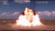 Explosion Size Comparison 2: 1/2 Ton - 10 Tons Of TNT