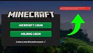 Fix minecraft something went wrong in the login process | minecraft launcher sign in problem solved
