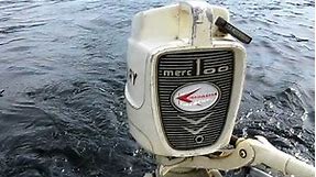 1960 Mercury 100 Outboard Motor 9.8hp