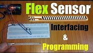 Flex Sensor or bend sensor getting started, circuit, interfacing and Arduino programming
