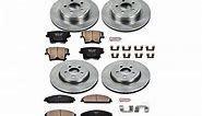 PowerStop Challenger OE Replacement Brake Rotor and Pad Kit; Front and Rear KOE2853 (09-23 Challenger GT, R/T, Rallye Redline, SXT & T/A w/ Dual Piston Front Calipers; 2011 Challenger SE w/ Dual Piston Front Calipers) - Free Shipping