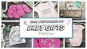 *EASY* DIY BABY SHOWER GIFT IDEAS WITH CRICUT | AFFORDABLE BABY GIFTS
