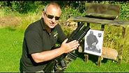 M203 Airsoft grenade launcher (M4 mounted) accuracy test by domainofairsoft.com.