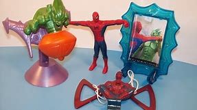 2002 HARDEE'S SPIDER-MAN SET OF 4 FULL COLLECTION MOVIE FIGURES VIDEO REVIEW