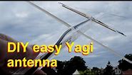 Cheap and easy 5 elements 70 cm yagi antenna building considerations