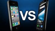iPhone 4 vs Motorola Atrix 4G - video Dailymotion