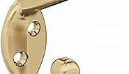 Amerock H55451CZ | Noble Double Prong Decorative Wall Hook | Champagne Bronze Hook for Coats, Hats, Backpacks, Bags | Hooks for Bathroom, Bedroom, Closet, Entryway, Laundry Room, Office
