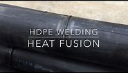 HDPE pipe welding using Heat Fusion