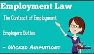 Employment Law - Contract of Employment - Employers Duties