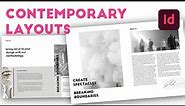 How to make EASY MINIMAL contemporary InDesign Layouts