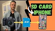 SD Card TRANSFER Photos & Videos to iPhone! [step by step guide]