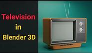 Create a TV in Blender 3D