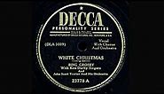 1947 BING CROSBY White Christmas - 78 RPM Record