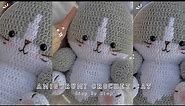 How to Crochet an Amigurumi Cat Plushie StepbyStep Easy Beginner Tutorial Valentine Crochet Makes 💘