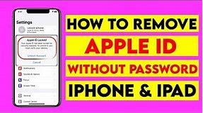 How to sign out Apple ID without Password iPhone 7 | Remove Apple ID without password iPhone 7 plus