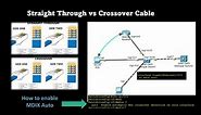 Straight Through vs Crossover Cable - Demo using Cisco Packet Tracer Lab - How Cisco Use Auto MDIX