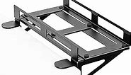 VIVO Clamp-on Desk Extender PC Desk Mount Holder with Wall Mount Option, Standard and Large Gaming Computer Case Stand, Adjustable with Secure Locking, Black, MOUNT-PC07G