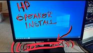 Install hp speaker bar on monitor
