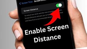 How to enable screen distance on iPhone (2024) || iOS 17