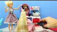Barbie Hair Saloon | Rapunzel New Hair Cut Makeover Doll Play - Fun And Simple