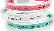Mabis ID Wrist Bands, 50 Count, Tubular and Waterproof with Multiple Insert Colors, Hospital ID Bracelet, Party Wristbands or Event Bracelet, 50 Count (Pack of 1)