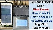 Siemens LOGO! 8 SF4_1, Web Server, how it works, how to set it up, network set up. English