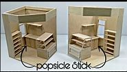 DIY Miniature Bakery Shop From Popsicle Stick And Plywood