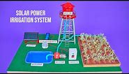 Amazing Solar Power Irrigation System Project Model for school science