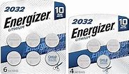 Energizer 2032 Batteries, Lithium CR2032 Watch Battery Combo Pack, 10 Count