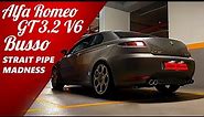 Alfa Romeo GT 3.2 Busso Straight Pipe Exhaust StartUp and Reving V6 Madness !