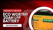 EcoWorthy 20ah Lithium Iron Phosphate 12V Battery Review
