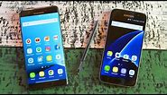 Samsung Galaxy Note 7 vs Galaxy S7 - Comparison!