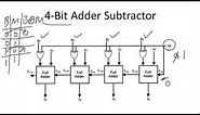 16a 4-Bit Binary Adder/Subtractor | Overflow Detection | Digital Logic Design