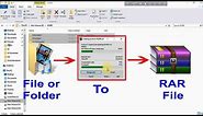 How to make RAR file Using WinRar | Convert File Or Folder To RAR
