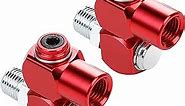 Hromee 1/4 Inch NPT 360 Degree Swivel Air Hose Connector, 1/4” Industrial Air Fittings and Pneumatic Tool Adapter 2 Pack