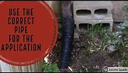 Downspout Drain Lines - Using Perforated Pipe -