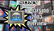 Sony Trinitron TV KV-13FS100 2003 13” CRT Tube Overview RGB Retro Gaming SD2SNES Calibration Supreme