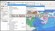 How to digitize a map in QGIS Software