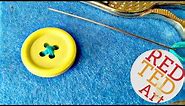 How to sew a Button (Craft Basic Sewing)