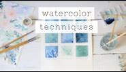 Essential Watercolor For Beginners: TECHNIQUES