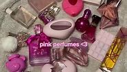pink perfumes 💗 #pinkperfume #pinkaesthetic #girlygirl #girlyaesthetic #pinkperfumes #glossier #glossieryou #glossieryouperfume #glossierperfume #burberry #burberryher #burberryherelixir #mugler #muglerangelnova #escada #escadaperfume #escadacandylove #beyonceheatperfume #britneyspears #britneyspearsfantasy #fantasyperfume #ralphlauren #ralphlaurenbeyondromance #galehaymandeliciouscottoncandy #galehayman #moschino #moschinotoy2bubblegum #toy2bubblegum #pinksugar #pinksugarperfume #scentbeauty #