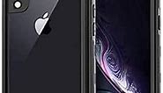 FXXXLTF Apple iPhone XR Case, Full-Body Protective iPhone XR Waterproof Case, Shockproof Snowproof Clear Cover Case for iPhone XR (iPhone XR, Black)